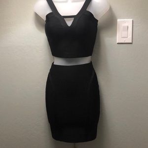 Guess Black 2 piece Skirt Set Size XS